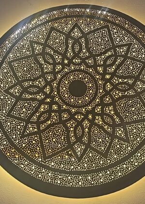 Noor Al-Casbah – Handgemaakte Hanglamp van Dik Massief Koper
